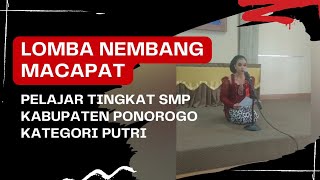 Lomba Nembang Macapat Pelajar Tingkat SMP Kategori Putri Part-4