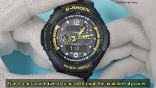 How to set Dual time Casio G-Shock GW-3500