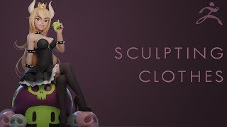 Sculpting Clothes Tutorial - Zbrush 4R7