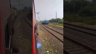 [ 12771 ] SECUNDERABAD RAIPUR SF EXPRESS DEPARTURE FROM NAGPUR MEET IN WAG12B MOST POWERFUL LOCO