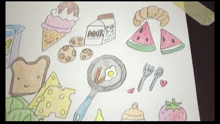 Doodling for 10 Minutes Food Doodles Cute Simple Drawing