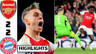 🔴Arsenal vs Bayern Munich (2-2) HIGHLIGHTS: Saka, Gnabry, Kane &Trossard GOALS | Saka Denied Penalty