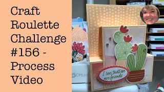 Craft Roulette Challenge #156 Process Video - Front Step Panel Card Tutorial