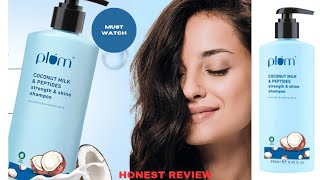 Honest Review | Plum Coconut Milk & Peptide shampoo | Shiny & Healthy Hair | promote hair growth