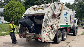 FCC Mack LR McNeilus Rear Loader Garbage Truck in Omaha