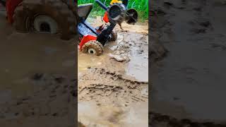 homemade model tractor HMT 5911 in mud stunt #shorts