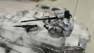 RC Leopard 2A6 Tank Full Metal Tank Gun Stabilizer, Install Remote Weapon Station