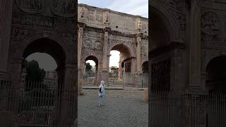 Arch of Constantine is one of three surviving ancient Roman triumphal arches in Rome Italy #travel