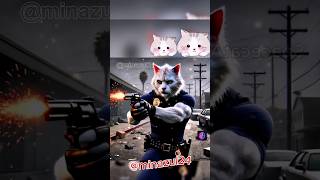 Police cat vs Gangster #cuite #cat #kitten #aicat #aicatstorie #shotrs #shortsvideo