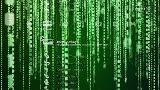 PS3 Dynamic Abstract  Green Coding Theme 2 "MATRIX"