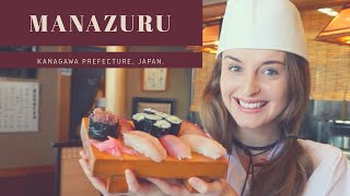 Making my own sushi! Exploring Manazuru - Kanagawa Prefecture!🍣