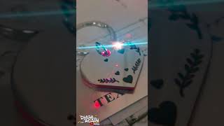 ❤️ Heart shaped keyring engraving ⚡ Гравиране на ключодържател сърце❗