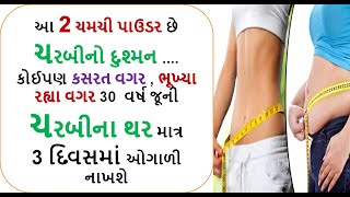 આ 2 ચમચી પાઉડર છે ચરબીનો દુશ્મન .30  વર્ષ જૂની ચરબીના થર માત્ર 3 દિવસમાં ઓગાળી નાખશે / food shiva