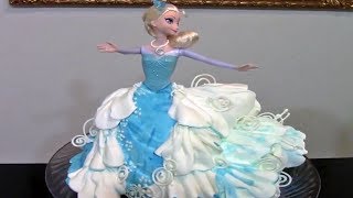 How To Make A Frozen Elsa Cake / Cake Decorating