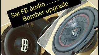 Sai o FB áudio de 12 450 RMS e entra o Bomber upgrade de 8 polegadas 350 RMS (Soundigital, Taramps)