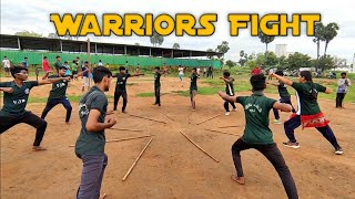 Silambam Group Fight Practice | Team Work - Vajram Warriors