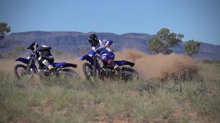 WIDE OPEN IN THE DESERT Yamaha WR450F and WR250F