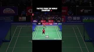 The World Champion's Tactics Versus Kodai Naraoka #kunlavutvitidsarn #badminton #shorts