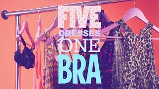 How to Hide The Bra Straps? 5 Ways To Hide a Bra Under 5 Different Dresses👗  | A+ hacks