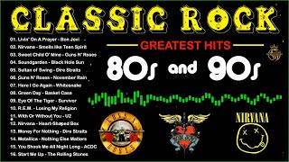 Classic Rock 80s 90s ️🎶 Bon Jovi, ACDC, Guns N Roses, Led Zeppelin, Aerosmith, Scorpions, Metallica