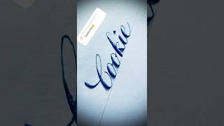 Copperplate calligraphy, tutorial: how I write your name #cookie