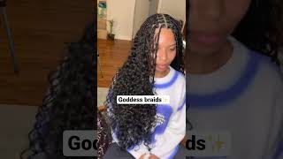 ✨GODDESS BRAIDS✨#braids #braidstyles #boxbraids #knotlessbraids #braidstutorial #braided #blackhair