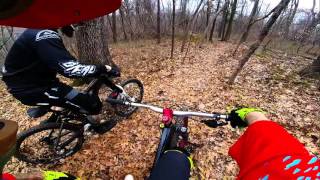 NS Bikes Snabb E 650b mountain bike drops 2016 Gopro Hero black