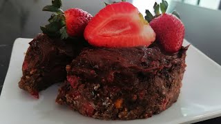 PAY🍓DE CHOCOLATE Y FRESAS SIN GLUTEN NI HORNO