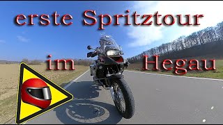 Motorrad - Tour mit Insta 360: erste kleine Ausfahrt durch's Hegau / für Brigitte, Raymond & Andi