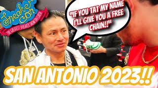 SNEAKER CON SAN ANTONIO 2023: TATTOOING JOHNNY DANGS AUTOGRAPH | CASHING OUT THOUSANDS ON SHOES!!!