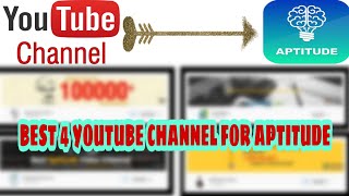 😀Best 4 YouTube channels for learning Aptitude in Tamil | Best Aptitude , Quants YouTube channel👍 .