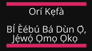 Ààrò Mẹ́ta Àtọ̀runwá - Orí Kẹfà (Bí Èébú Bá Dùn Ọ́, Ìwọ Náà Jẹ́wọ́ Ọmọ Ọkọ)