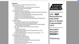 Attiny85 документация