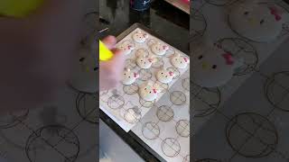 Hello Kitty macarons #macarons #frenchmacarons