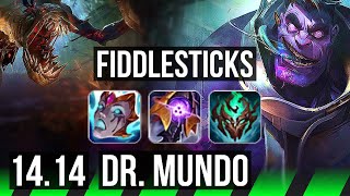 FIDDLESTICKS vs DR. MUNDO (JGL) | Rank 3 Fiddle, 800+ games, 10/3/9, Godlike | NA Challenger | 14.14