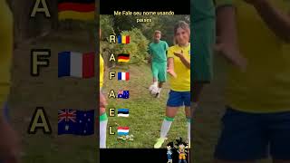 Fale seu nome usando países 🐐⚽#paises #shorts #futebol #video