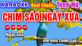 Chim Sáo Ngày Xưa Karaoke Beat Chuẩn Tone Nữ - Hà My Karaoke