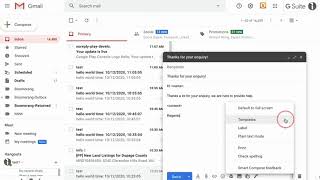 How to create email templates in Gmail?