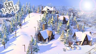 SKI RESORT | The Sims 4 Speed Build