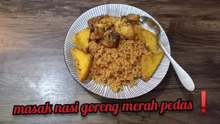 bikin sendiri nasi goreng merah pedas, masak gampang buat pemula