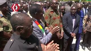 President Mnangagwa touring PUPU Monument