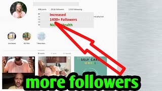 grow and promote instagram page organically