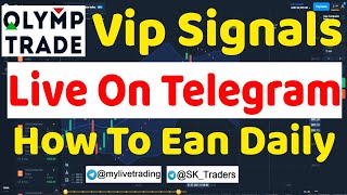 Olymp Trade Best VIP Signals On Telegram || How To Earn In Olymp Trade 100% Profit || MyLive Trading