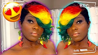 (REGGAE)❤️‍🔥 HALF-BOB WIG (MUST SEE!)🥸 She Created The Colors🔥