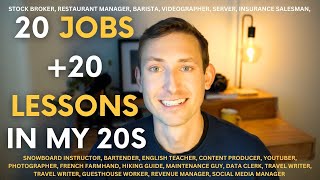 20 Lessons Learned from 20 Jobs In My 20s