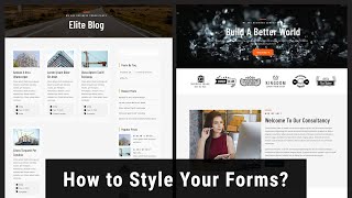 How to style your forms in theme - Pennyblack Templates