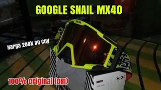 UNBOXING KACAMATA GOOGLE MX40 SNAIL || part 1