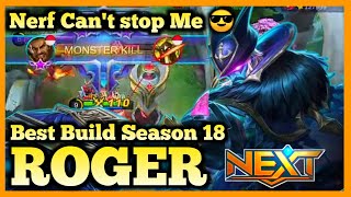 ROGER BEST BUILD 2020, ROGER MOBILE LEGENDS, HYPER CARRY GAMEPLAY, NEW META, SEASON 18, 2020, MLBB