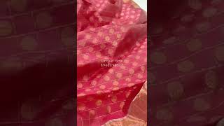 #exclusive #handwoven #partywear #trending Beautiful Pure Chanderi Pattu Silk Saree / 8962296317