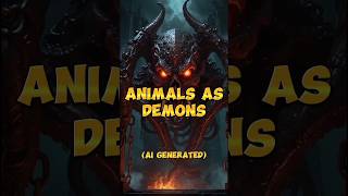 AI Depicts Animals as Demons! #ai #shorts #animals #demon